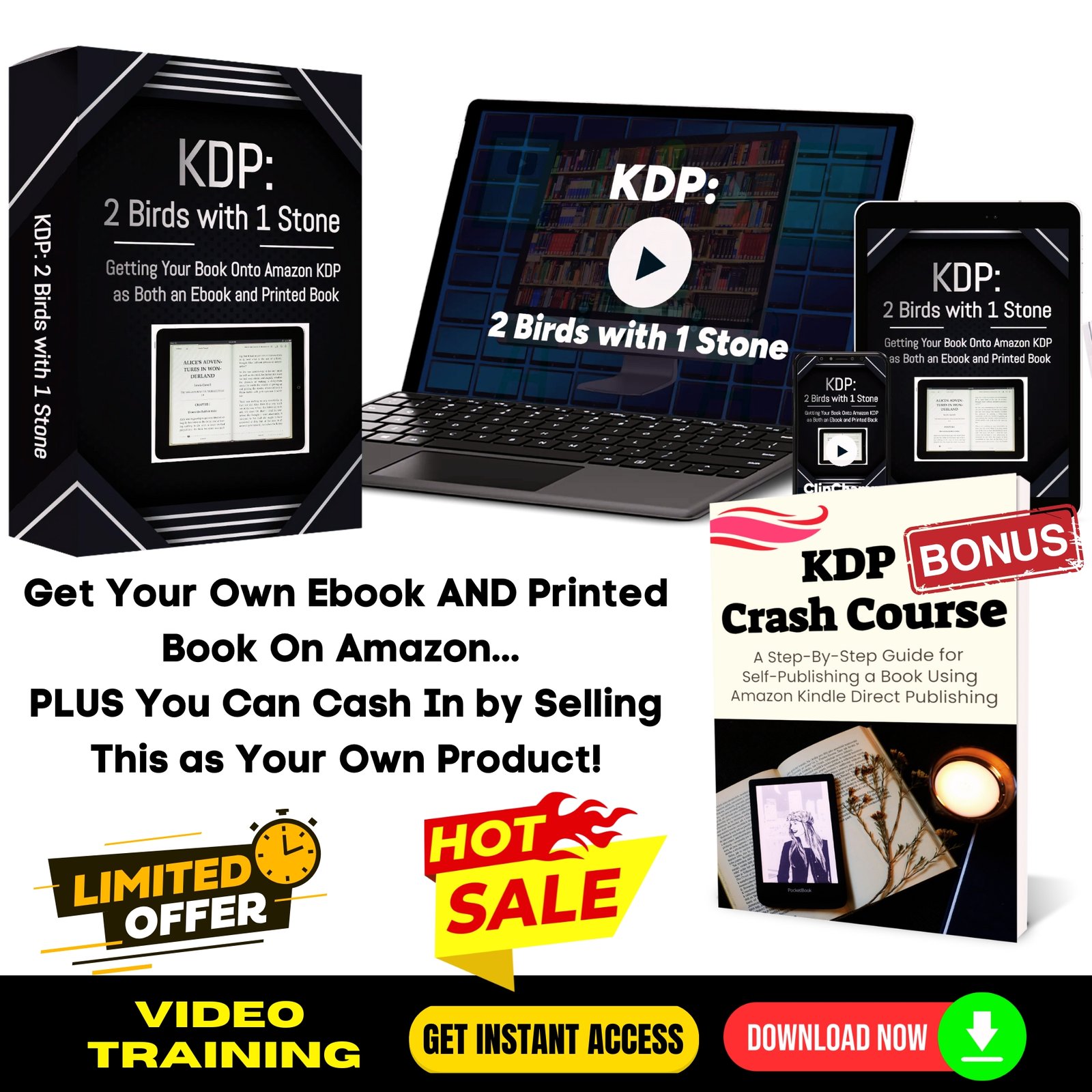 KDP - 2 Birds with 1 Stone (Video Course)